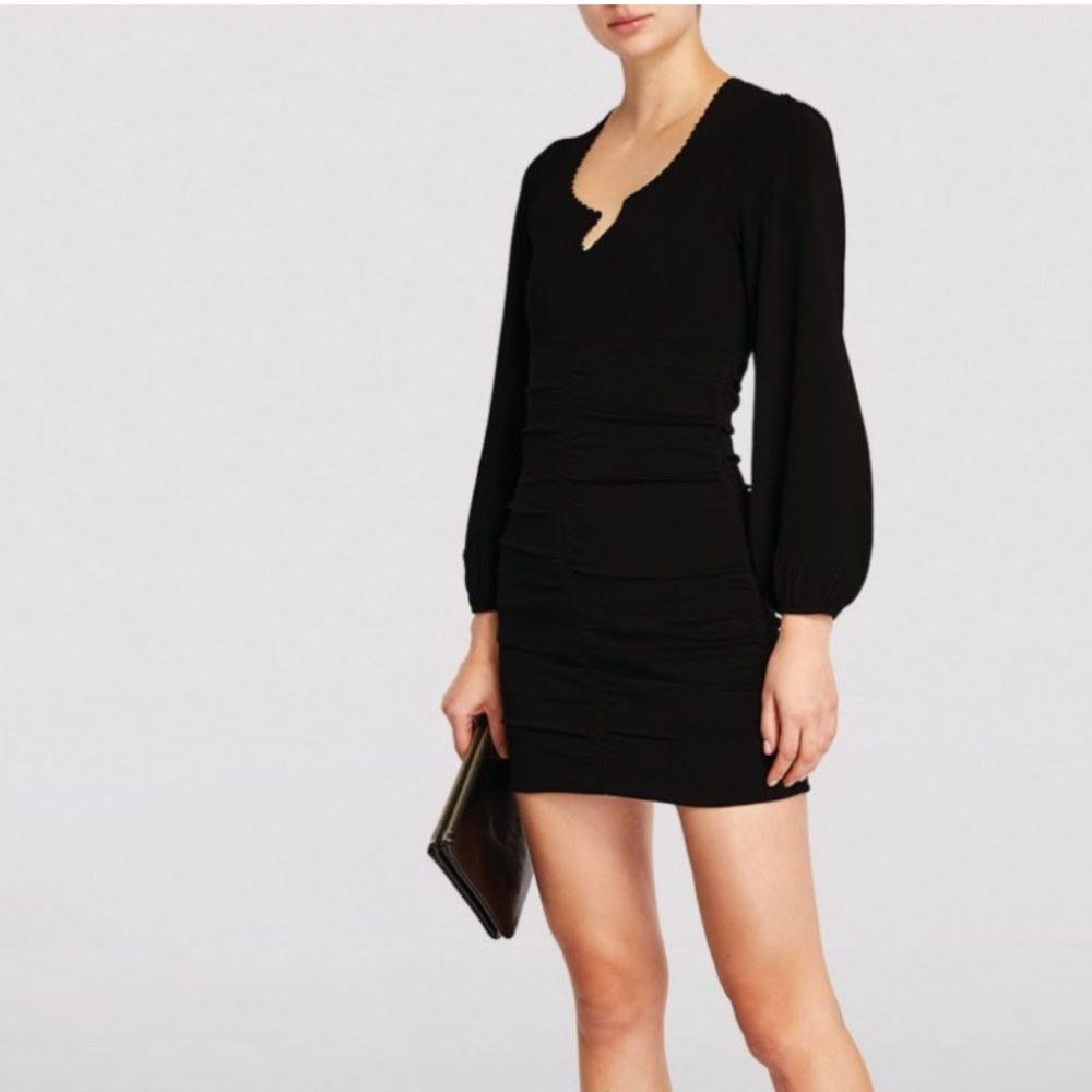 SANDRO Ruched Mini Dress